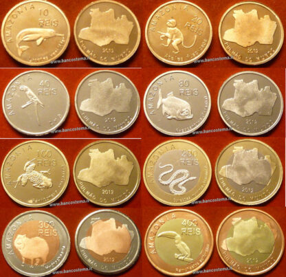 Amazonia set 8 pz 2012 unc
