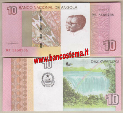 Angola  P151B 10 Kwanzas 2012 (2017) unc