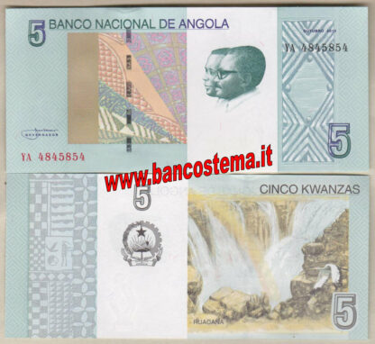 Angola P151A 5 Kwanzas 2012 (2017) unc