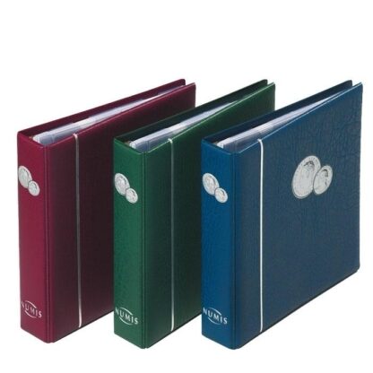 Album Leuchtturm per monete "Numis" inclusi 5 fogli per monete 215 x 230 x 48 mm NO custodia