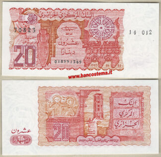 Algeria P133a 20 Dinars 02.01.1983 unc