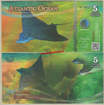 Atlantic Ocean 4-5-6 Ocean Dollars set 3 pz. novembre 2017 (2018) paper unc - immagine 3
