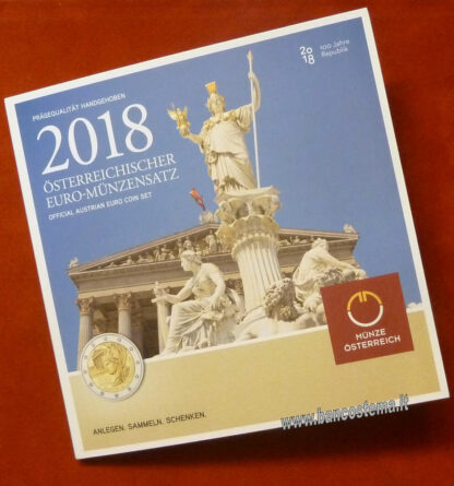 Austria serie zecca 8 valori 2018 FDC