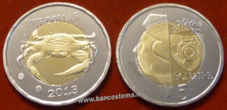 Bonaire 5 Dollars 2013 Fdc