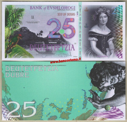 Bank of Evshlohogi 5-10-25-50 Fetzia set 4 pz polymer unc - immagine 3
