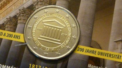 Belgio 2 euro 2017 comm. - coincard vers.olandese e francese università Gent - immagine 5