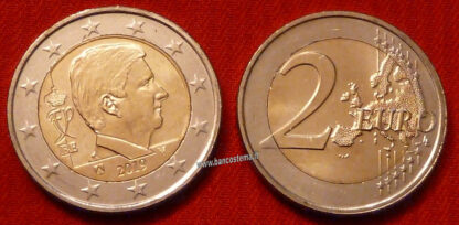 Belgio 2 euro 2019 "faccia nazionale" fdc