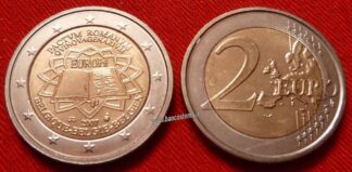 moneta Belgio 2 euro commemorativo 2007 50º anniversario della firma del Trattato di Roma FDC