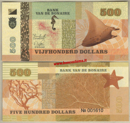 Bonaire Islands set 6 pz 2015 paper unc - immagine 7