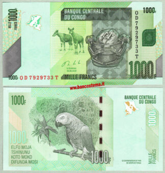 Banconota Congo Democratic Republic 1.000 Francs 30.06.2020 unc