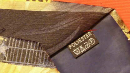 Cravatta con banconote da 200 euro colore blu e giallo - immagine 6