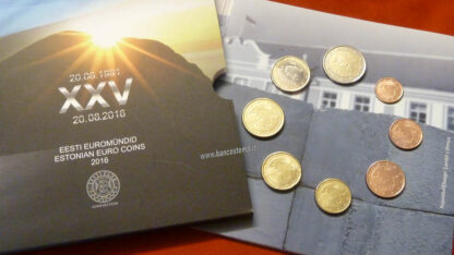 Estonia serie zecca 2016 8 valori FDC