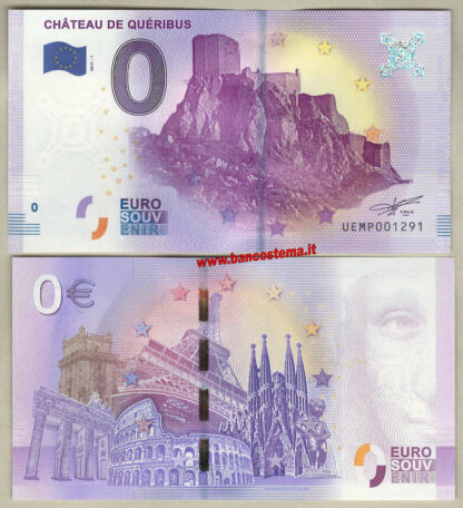Euro 0 touristiqué Chàteau De Quéribus (France) 2017-1