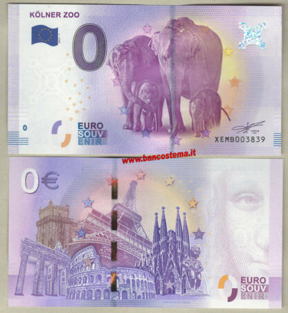Euro 0 touristiqué Kokner Zoo (Germany) 2017-1