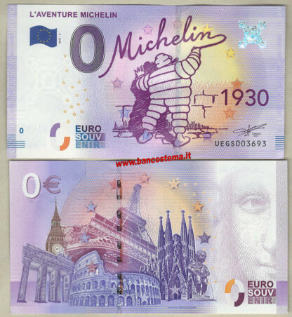 Euro 0 touristiqué L'Aventure Michelin  (France) 2017-3