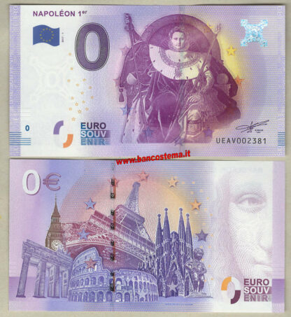Euro 0 touristiqué Napoléone 1er (France) 2017-1