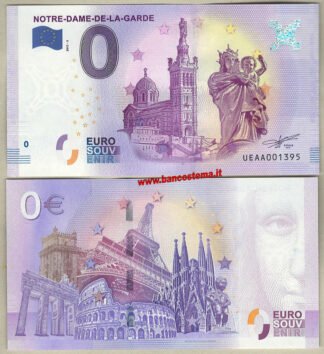 Euro 0 touristiqué NOTRE-DAME-DE-LA-GARDE (France) 2017-3 unc