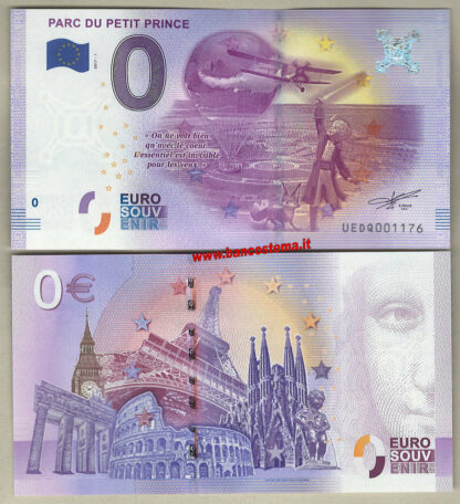Euro 0 touristiqué Parc du Petit Prince (France) 2017-1
