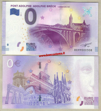 Euro 0 touristiqué PONT ADOLPHE ADOLPHE BRÉCK LUXEMBOURG 1903 (Luxemburg) 2017-1 unc