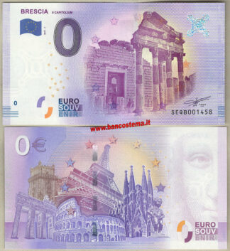 Euro 0 touristiqué Brescia - Il Capitolium (ITALIA) 2017-1 unc