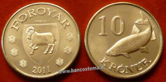 Faroer 10 Kronur 2011 unc