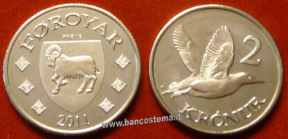 Faroer 2 Kronur 2011 unc