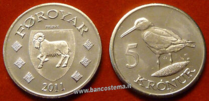 Faroer 5 Kronur 2011 unc