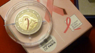 Francia 2 euro 2017 commemorativo anniversario del nastro rosa proof