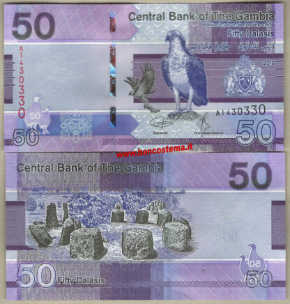 Gambia set 5-10-20-50-100 Dalasis nd 2019 unc - immagine 5