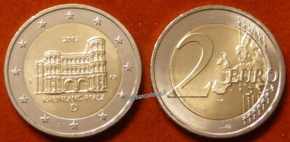 Germania 2 euro commemorativi Porta Nigra a Treviri ( Renania-Palatinato)2017 5 zecche FDC