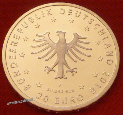 Germania 20 euro commemorativo "il principe ranocchio" 2018 fdc - immagine 3