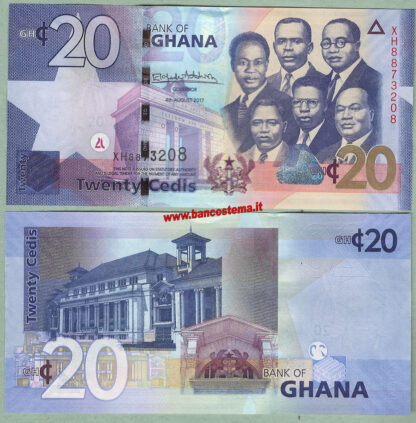 ghana-p40g-20-cedis-04-08-2017-unc