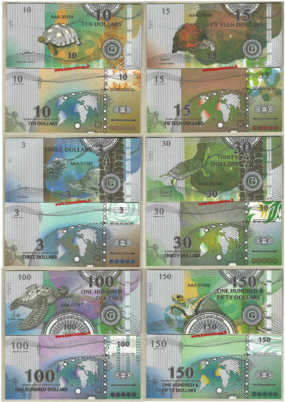 Gilbert Islands set 6 pz 2017 nd paper unc
