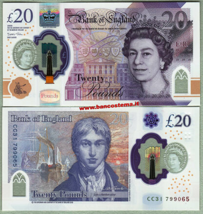 Great Britain 20 pounds nd 2020 polymer unc-