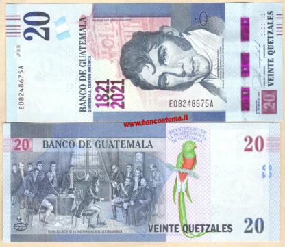 Guatemala PW128 20 Quetzales 27.05.2020 (2021) unc