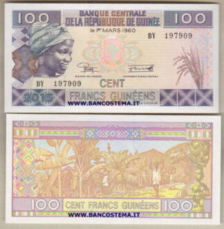 Guinea PA47 100 Francs 2015 (2016) unc