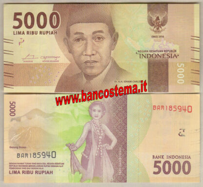 Indonesia P156a 5.000 Rupies 2016 (2017) unc