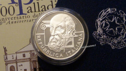 Italia 10 euro argento commemorativa "Andrea Palladio" 2008 FS - immagine 2