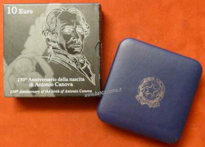 Italia 10 euro argento commemorativa "250°anniversario della nascita di Antonio Canova" 2007 FS - immagine 3