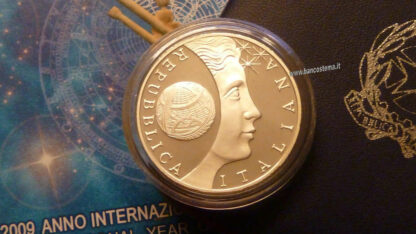 Italia 10 euro argento commemorativa "Astronomia" 2009 Proof - immagine 2