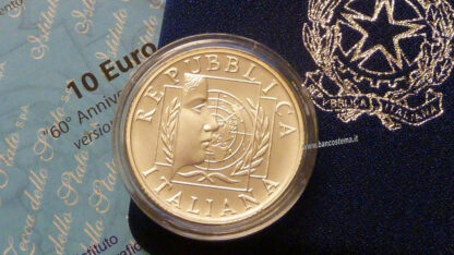 Italia 10 euro argento commemorativa "60° Anniversario Onu 2005 fdc - immagine 2