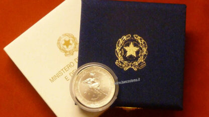 Italia 10 euro argento commemorativa "Presidenza Europea" 2003 fdc - immagine 3