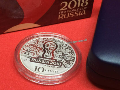 Italia 10 euro argento commemorativa "Fifa World Cup Russia" 2018 Proof - immagine 2