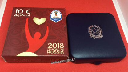 Italia 10 euro argento commemorativa "Fifa World Cup Russia" 2018 Proof - immagine 3