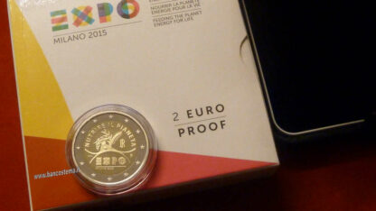 Italia 2 euro  "Expo Milano" commemorativo Proof 2015