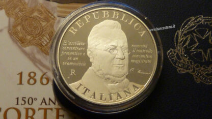 Italia 5 euro argento commemorativa "Corte dei Conti" 2012 Proof - immagine 2