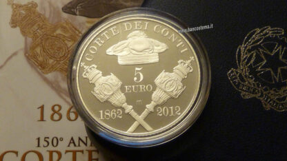 Italia 5 euro argento commemorativa "Corte dei Conti" 2012 Proof
