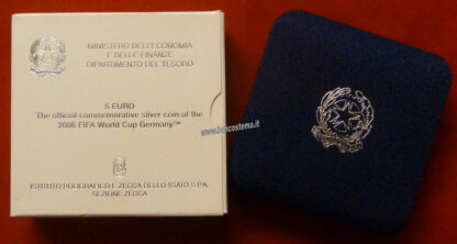 Italia 5 euro argento commemorativa "2006 Fifa World Cup Germany" 2004 - immagine 3