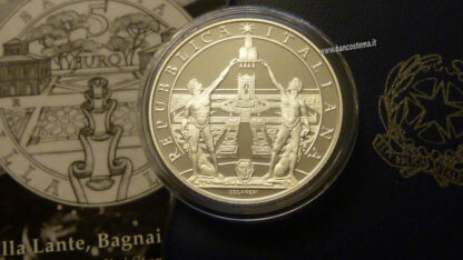 Italia 5 euro argento commemorativa "Villa Lante" 2014 Proof - immagine 2