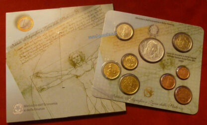 Italia serie zecca 2005 9 valori (con argento) fdc